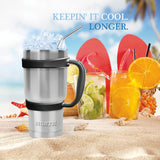 30 oz Stainless Steel Tumbler With Handle, Straw & Lid - Complete Set